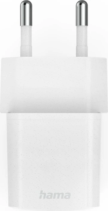 Hama Schnellladegerät Eco USB-C PD 25W weiß