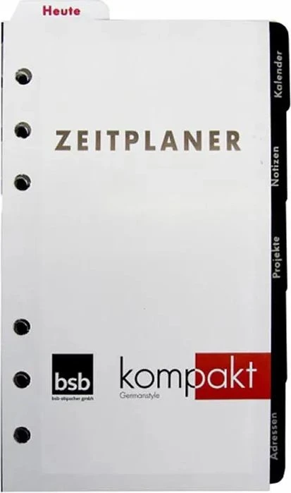 bsb-obpacher Kalender Kompakt Ersatzeinlage Komplett-Ausstattung 2021, A6