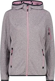 CMP Knit Tech Fleece Mesh Hoody Jacke fard/bianco (Damen)