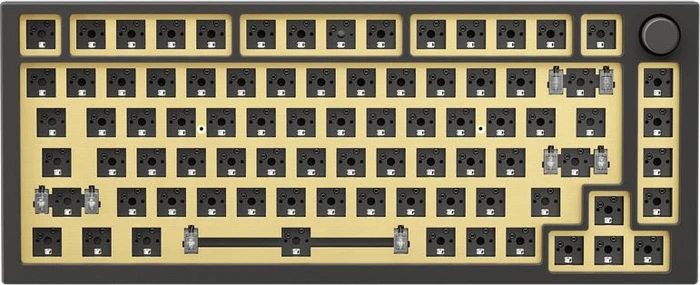 Glorious GMMK Pro 75%, Switch Plate, Metall (Messing), ANSI, gold