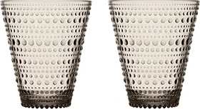 Iittala Kastehelmi Trinkglas 300ml leinen, 2 Stück