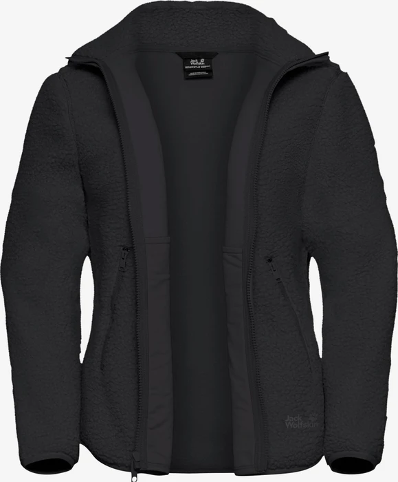 Jack Wolfskin High Curl Fleece Jacke schwarz (Damen)