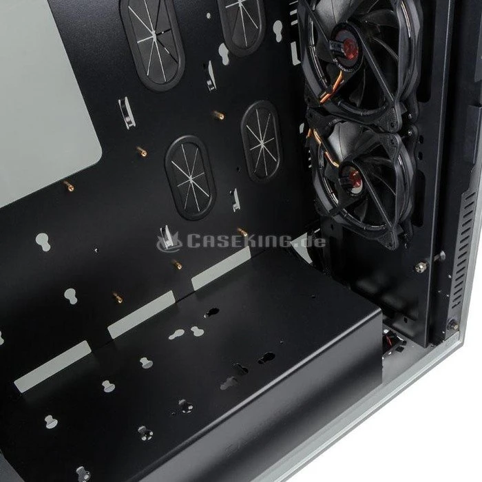 Raijintek Asterion Classic, silber, Glasfenster