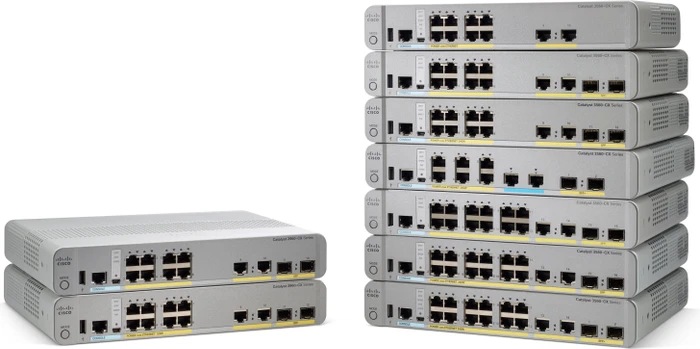 Cisco Catalyst 3560-CX Compact IP Base Desktop Gigabit Managed Switch, 14x RJ-45, 2x SFP, 240W PoE+