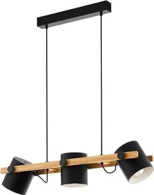 Eglo Hornwood Pendelleuchte 3-flammig schwarz/creme