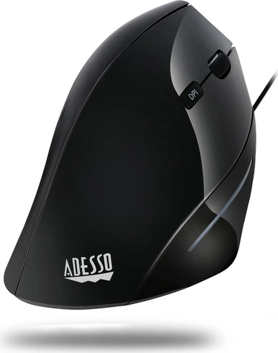 Adesso iMouse E30 Wireless Vertical Programmable Mouse schwarz, USB