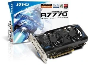 MSI Radeon HD 7770 GHz Edition, R7770-2PMD1GD5, 1GB GDDR5, DVI, HDMI, 2x mDP