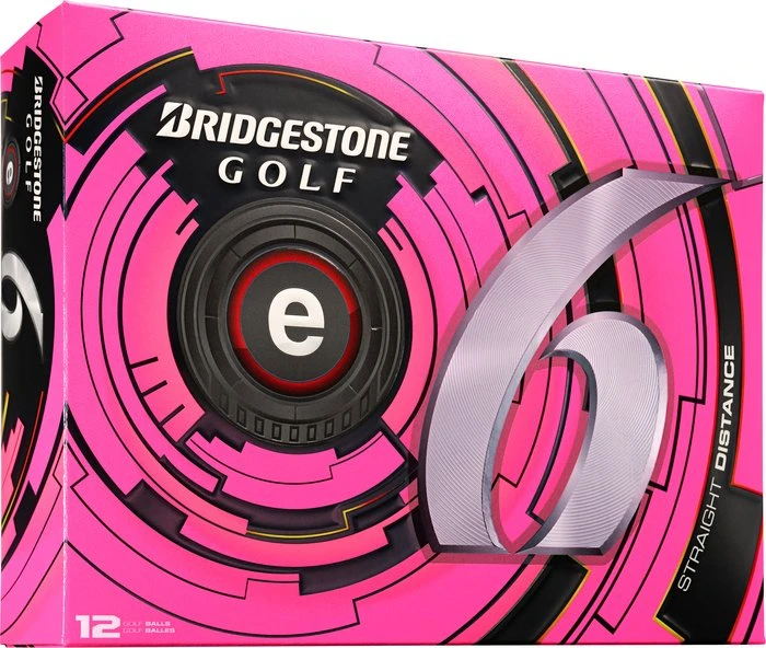 Bridgestone Golf e6 Golfbälle rosa, 12 Stück
