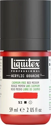 Liquitex Professional Acrylic Gouache cadmium-free red medium, 59ml