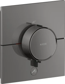 Hansgrohe Axor ShowerSelect ID eckig Thermostat für 1 Verbraucher und einen zusätzlichen Abgang polished black chrome