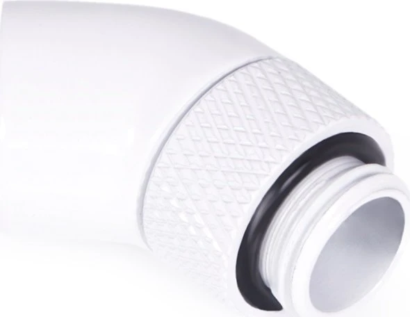 Alphacool Eiszapfen 45° Winkeladapter G1/4", drehbar, weiß