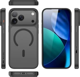 Nevox StyleShell Invisio MagSafe für Apple iPhone 17 Pro schwarz/transparent