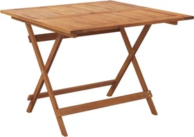 vidaXL Klapptisch Massivholz quadratisch 90x90cm