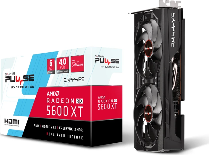 Sapphire Pulse Radeon RX 5600 XT BE, 6GB GDDR6, 2x HDMI, 2x DP, lite retail