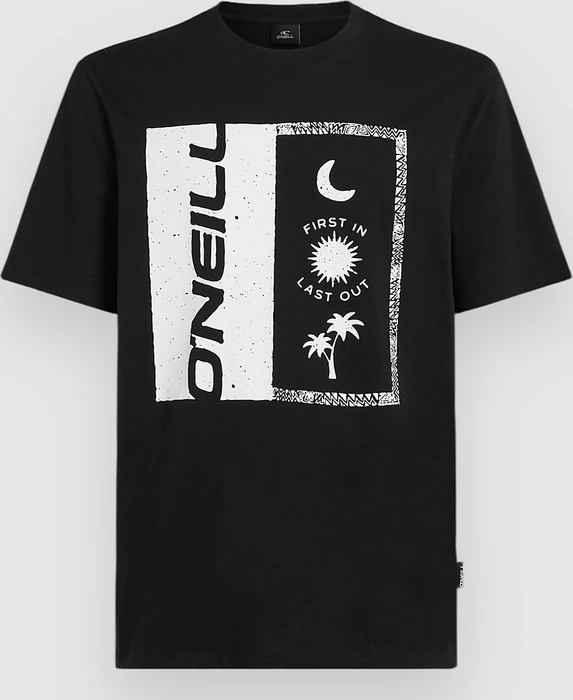O'Neill Front Print T-Shirt kurzarm black out (Herren)