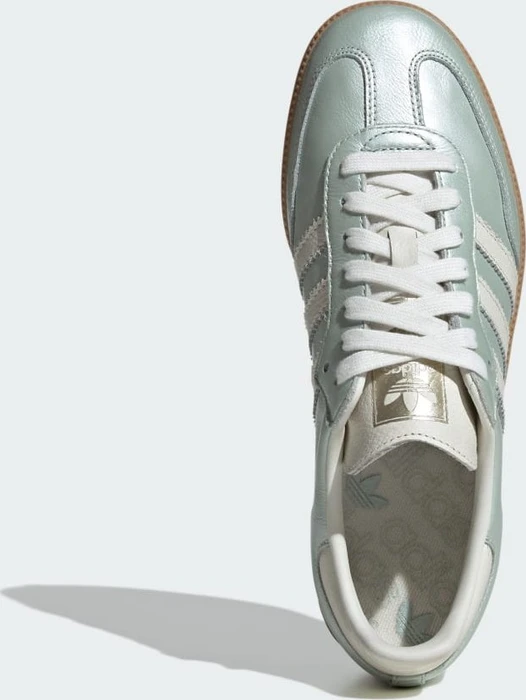 adidas Samba OG linen green metallic/off white/cyber metallic (Damen)