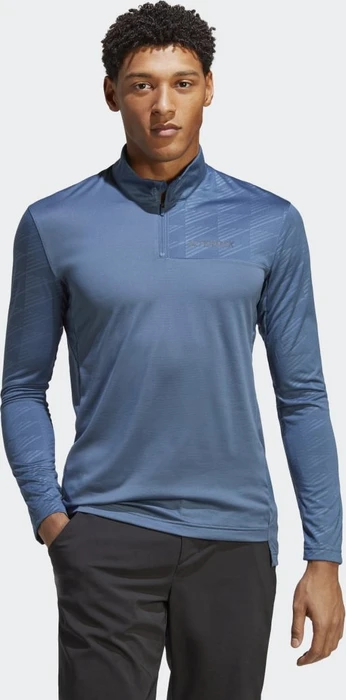 adidas Terrex Multi Half-Zip Funktionsshirt langarm wonder steel (Herren)