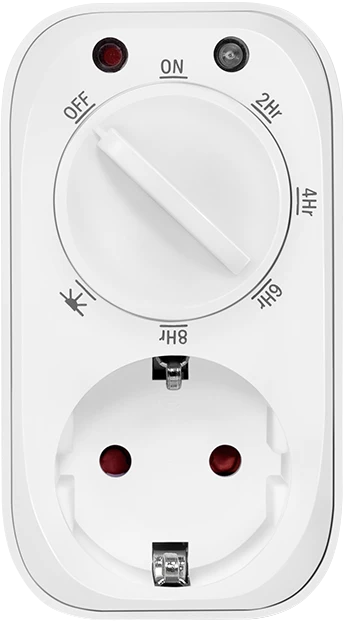 LogiLink analoger Zeitschalter mit Dämmerungssensor, IP20, weiß