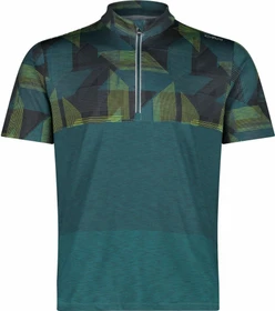 CMP Technisches Radsport Trikot kurzarm alpine/lichen/acido (Herren)