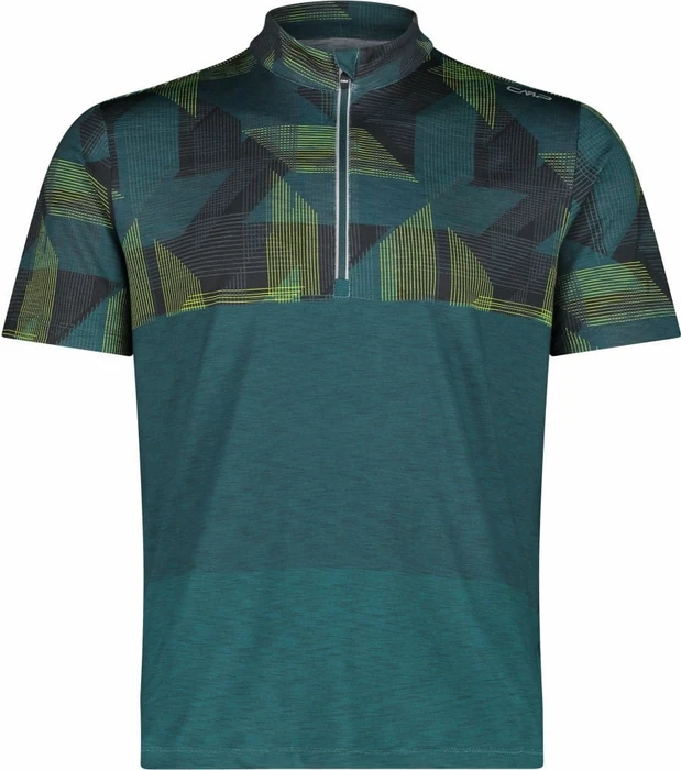 CMP Technisches Radsport Trikot kurzarm alpine/lichen/acido (Herren)