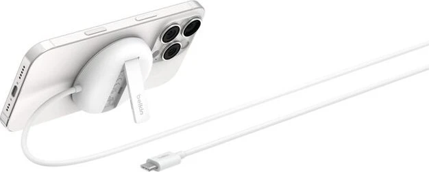 Belkin BoostCharge Pro Magnetisches kabelloses Ladepad mit Qi2 (15W) weiß