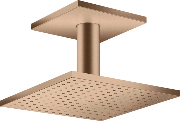Hansgrohe Axor ShowerSolutions Kopfbrause 250/250 2jet mit Deckenanschluss brushed red gold