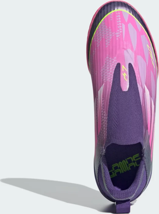 adidas F50 League Laceless IN purple/cloud white/lucid lemon (Junior)