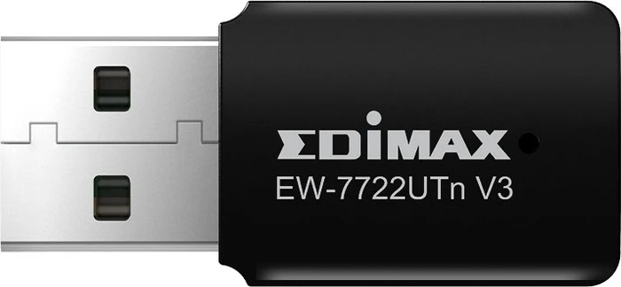 Edimax EW-7722UTn V3, N300 Wi-Fi 4 Mini USB Adapter, 2.4GHz, USB-A 2.0 [Stecker]