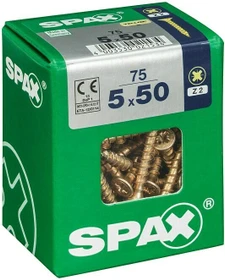 Spax YELLOX A2L 4CUT PZ2 Universalschraube, 5x50mm, 75 Stück