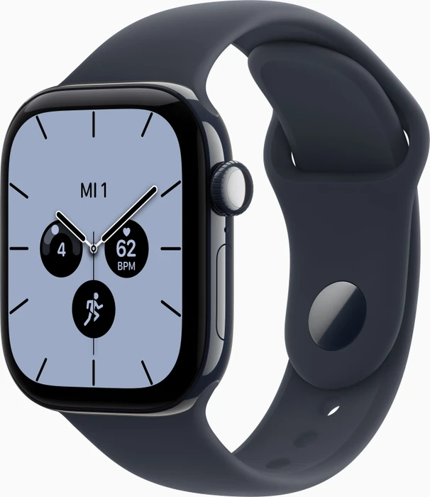Apple Watch Series 12 (GPS + Cellular) 42mm Keramik nachtblau mit Sportarmband M/L navyblau