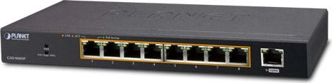 Planet GSD Desktop Gigabit Switch, 9x RJ-45, 100W PoE+
