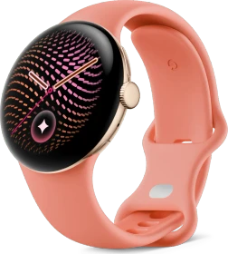 Google Pixel Watch 5 (Wi-Fi) 41mm champagne gold mit Sportarmband canyon
