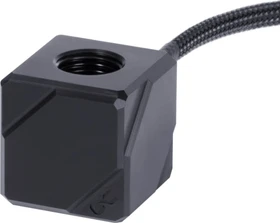 Alphacool Temperatursensor Square Acetal, schwarz, G1/4"