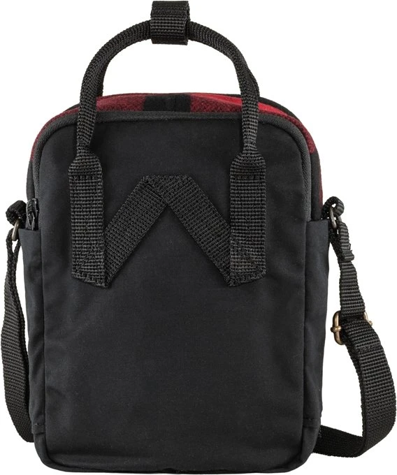 Fjällräven Kanken Re-Wool Sling Umhängetasche rot/schwarz