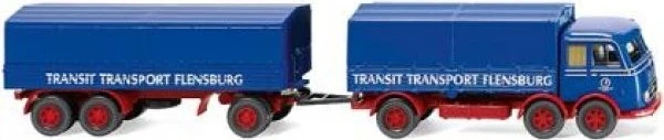 Wiking Pritschenhängerzug MB LP 333 Transit Transport