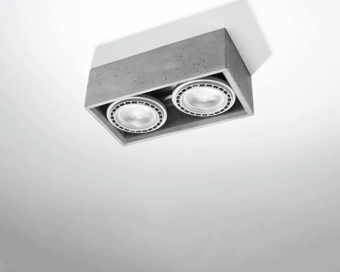Sollux Quatro Spot 2-flammig beton