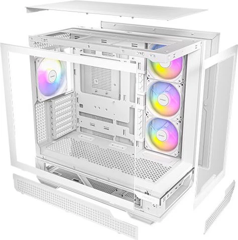 Antec C7 White ARGB, Glasfenster