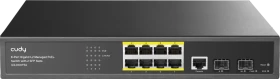 Cudy GS20 Rackmount Gigabit Managed Switch, 8x RJ-45, 2x SFP, 120W PoE+ (GS2008PS2)