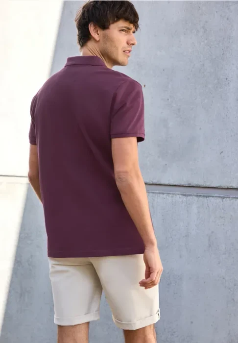 Street One Piquée mit Logo Poloshirt kurzarm dark red (Herren)