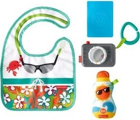 Mattel Fisher-Price Reisespaß- Rassel- und Knisterset