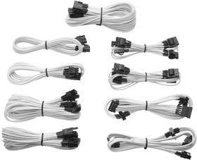 Corsair AX850/AX750/AX650 Sleeved Modular Upgrade-Kit, weiß