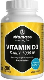 Vitamaze Vitamin D3 1.000 IE Daily hochdosiert Tabletten, 200 Stück