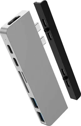 Targus HyperDrive DUO 7-in-2, 2x Thunderbolt 3 [Stecker], grau