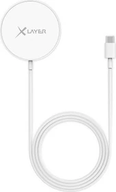 XLayer Ladestation Wireless Charging Pad Magnetic 15W weiß