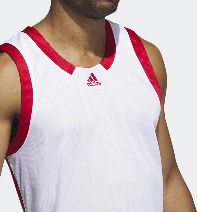 adidas Icon Squad Trikot ärmellos white/team power red (Herren)