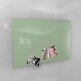 Colours Manufaktur Glas-Magnettafel, Glasboard, weißgrün, 50x110cm