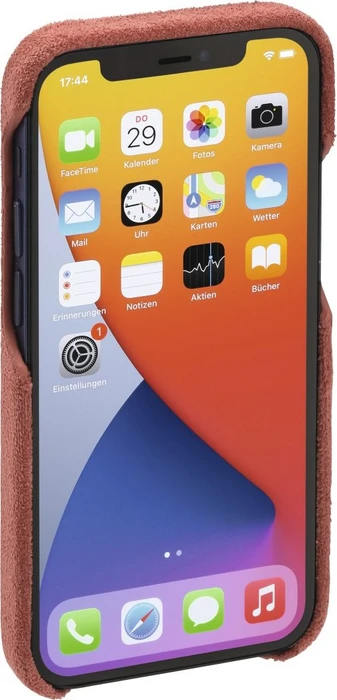 Hama Cover Finest Touch für Apple iPhone 12 Mini Coral