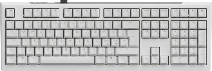 Ducky One X Wireless, weiß, LEDs RGB, Inductive Analog Switch, USB/Bluetooth, ND