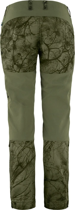 Fjällräven Keb Hose lang green camo/laurel green (Damen)