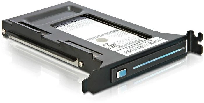 DeLOCK PCI Slotblech Wechselrahmen auf 2.5" SATA
